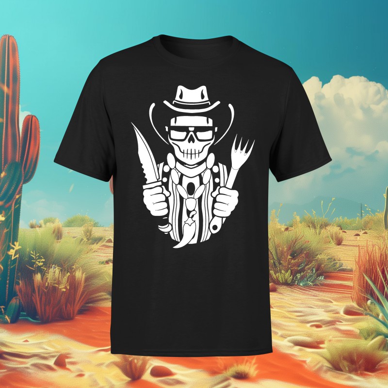 Food Narco BLACK & WHITE T-Shirt (schwarz)